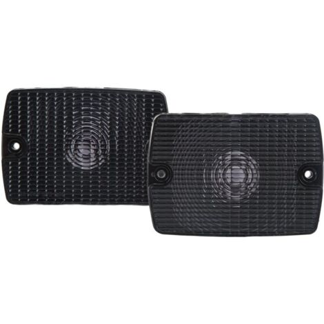 Akozon Blinkerglas, 56001378, Vorderes Standlichtglas, Starke Lichtdurchlässigkeit, Ersatz für Wrangler YJ 1987-1995(Schwarz) (1/4)