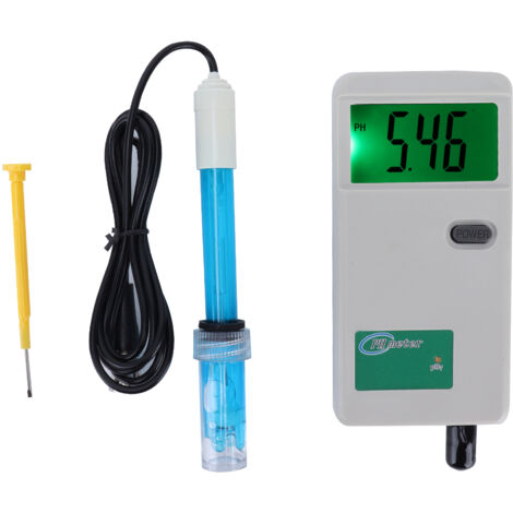 Testeur De PH Portable Pour Aquarium, Culture D'eau, Laboratoire - Précis Et Fiable - Livré Sans Piles -KZQ