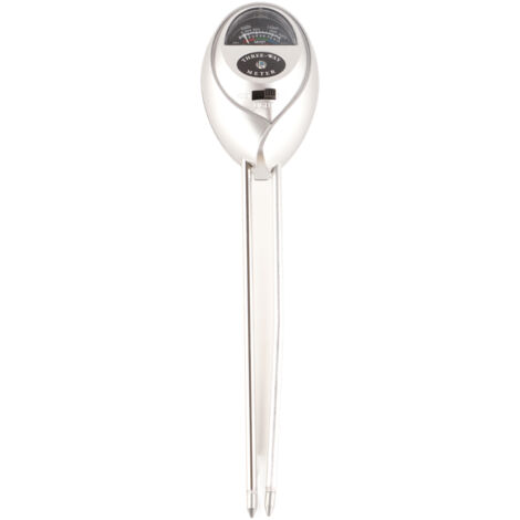 Testeur de Sol 3 en 1 Mesure Précise Humidité pH Acide Alcalin Idéal pour Jardin Potager-KZQ