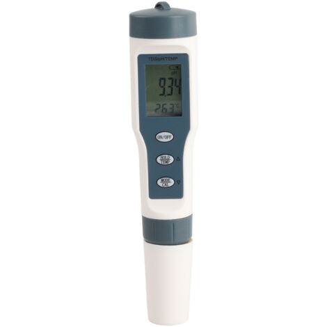 Testeur de Qualité de l'Eau 3 en 1 TDS PH TEMP Précis et Fiable pour Analyse Rapide sans Piles ni Réactifs - KZQ