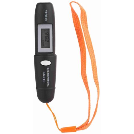 Thermomètre Infrarouge Miniature sans Contact Résistant aux Extrêmes de Température avec Écran LCD Numérique - Livré avec Batterie Intégrée-KZQ