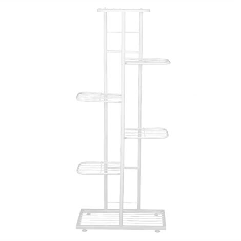 Étagère à Fleurs Six Niveaux Blanche pour Intérieur et Extérieur - Stock Local -KZQ (1/5)