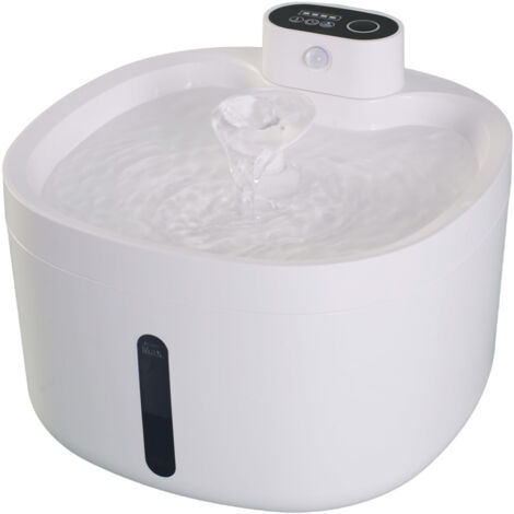 Distributeur d'eau automatique pour animaux de compagnie avec 3 modes de sortie Capacité grande 2.6L Autonomie longue durée-KZQ (1/5)