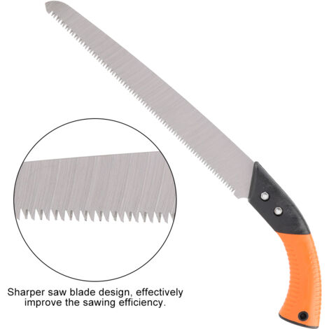 Scie Manuelle pour Jardinage et Menuiserie - Parfaite pour Taille Haies et Arbustes - KZQ