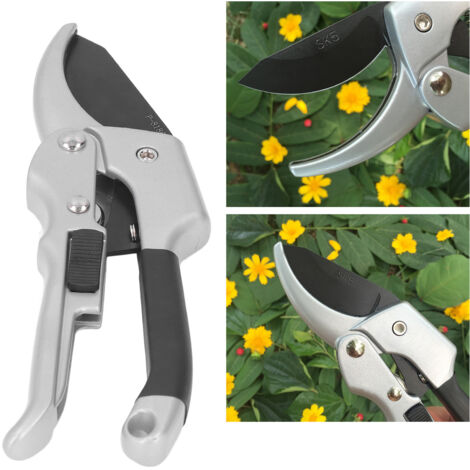Ciseaux à Sécateur avec Roulement à Billes pour Jardinage - Coupe Facile des Branches Épaisses - Outil de Taille de Haies et Arbustes - Idéal pour le Jardin et le Potager-KZQ