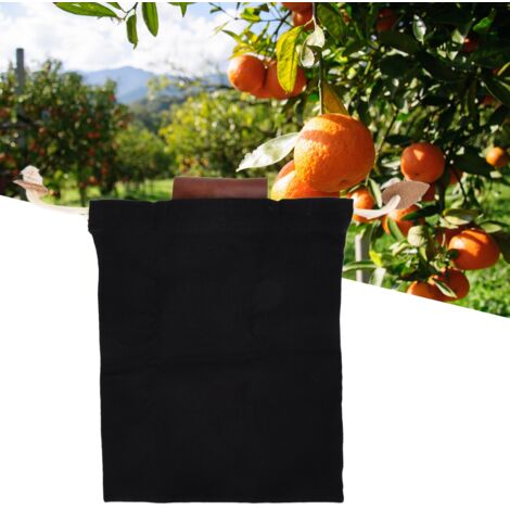 Sacoche de Rangement Extérieur pour Camping Cueillette de Fruits Poche à Porter à la Ceinture Sac de Rangement Noir pour Forêt-KZQ (1/2)