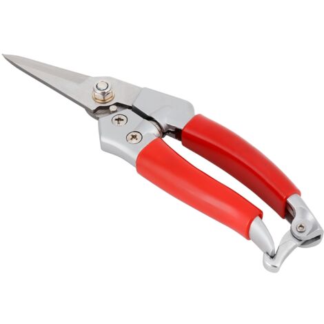 Ciseaux de Jardinage pour Taille de Bonsaï et Fruitiers Manche Rouge en Alliage de Zinc - KZQ