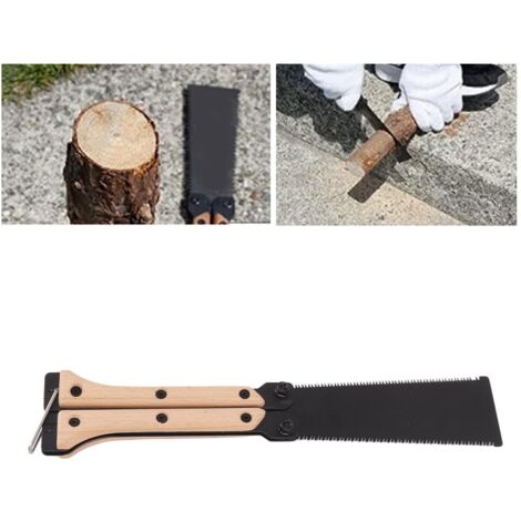 Scie Pliante Manuelle 25CM pour Jardin Extérieur Travaux Rapides à la Maison - KZQ
