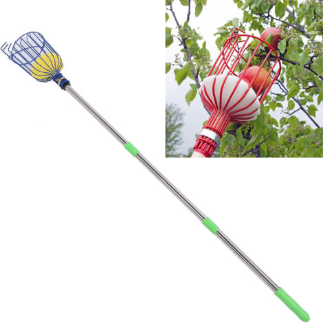 Récupérateur de Fruits Professionnel en Acier Inoxydable pour Récolte Facile et Sûre - Outil de Jardinage Pratique-KZQ