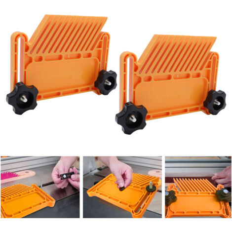 Guide de Protection pour Scie Circulaire et Scie à Ruban avec Fonction de Gravure Inversée Accessoire Sécurité Bois Travaux Manuels - KZQ