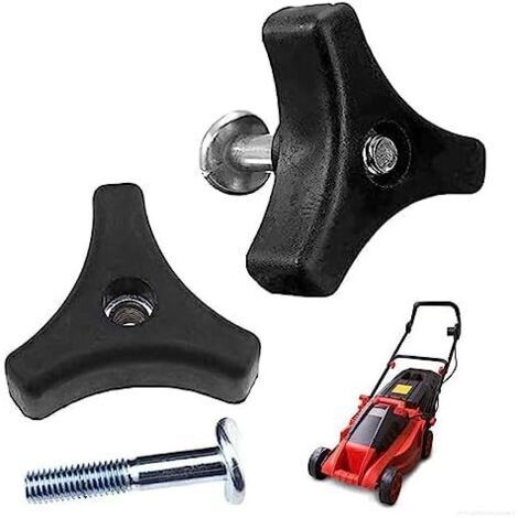 2 pcs Rasenmähergriff Flügelmutter Bolzen,RasenmäHer Griff Mutter Schraube Bolzen,Universal RasenmäHer Griff,Flügelmutter und Bolzen,Rasenmaschine Ersatzteile,Zubehör für Honda Rasenmäher (1/5)