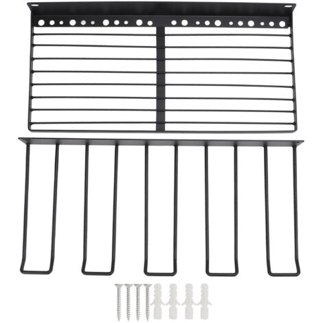 Rangement Électrique pour Outils avec Support de Perceuse à Grande Capacité, Étagère Murale Lourde pour Garage, Panneau de Rangement d'Outils 2 Niveaux - KZQ