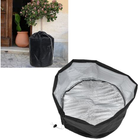 Couverture de Protection pour Plantes Jardin Étanche au Froid et à la Gelée - Pour Arbustes, Fleurs et Bacs - Noir - KZQ (1/5)