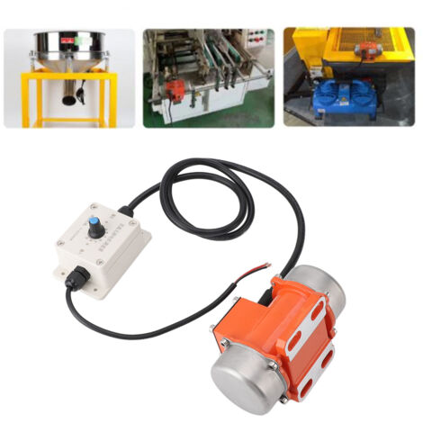 Moteur Vibrant 12V 4000RPM pour Béton Régulation de Vitesse IP65 Mini Plateforme Vibrante à Sable Équipement de Déchargement Camion Malaxeur-KZQ