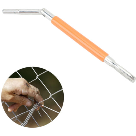 Outil de Pose Clôture en Fil de Fer Triangulaire avec 3 trous, Multifonction, Pince à Coudre Portable pour le Fil de Fer - KZQ (1/5)