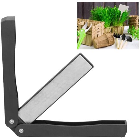 Affûteur De Couteaux Pliable En Forme De Secteur Pour L'Extérieur Outils Portables Double Face Diamant Pour La Cuisine Maison-KZQ (1/5)