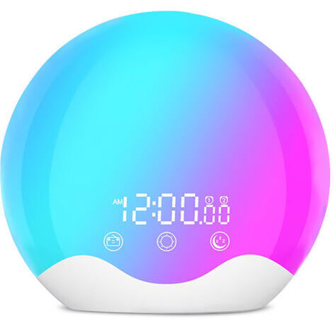 Lauter Wecker, einfacher intelligenter Wecker für Studenten, Wecker für das Schlafzimmer am Bett, Digitalanzeige, Nachtlicht (1/5)