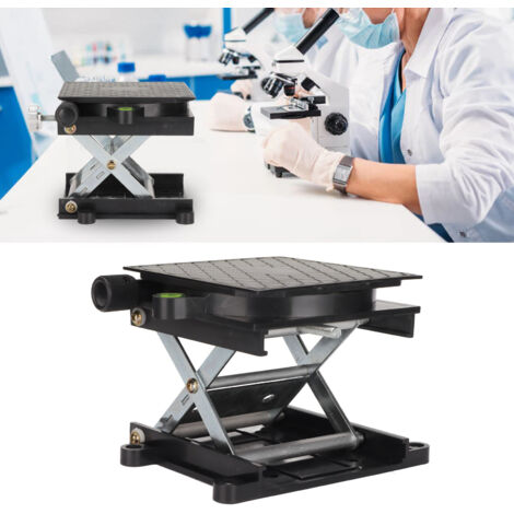 Plateau Élevable Carré 360° Rotatif pour Atelier Bois, Table de Travail pour Gravure, Niveau Automatique pour Laboratoire - KZQ