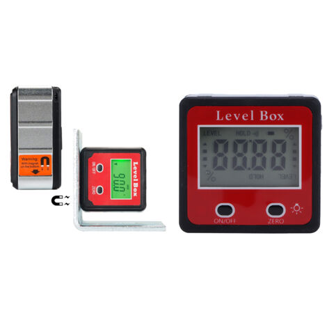 Niveau Inclinomètre Numérique LCD à 2 Touches avec Base Magnétique pour Mesurer les Angles - Précis et Fiable - KZQ (1/5)