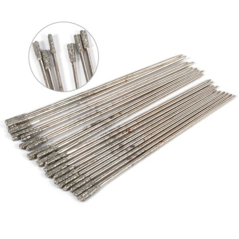 20 Pièces Pointes de Meulage en Pierre Taille 10mm -KZQ
