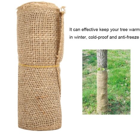 Protection Hivernale en Jute pour Arbres Résistante au Gel et au Froid 20x300cm -KZQ (1/5)