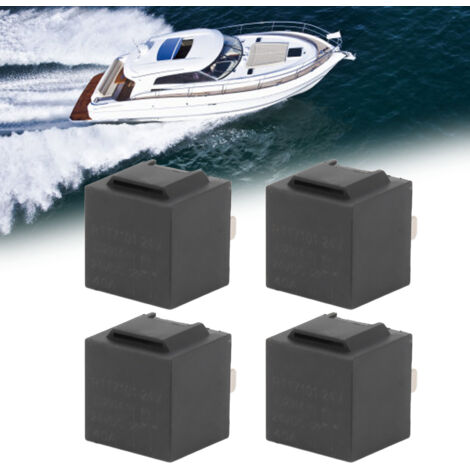 Lot de 4 Relais 24V 5 Broches pour Véhicules Camions et Bateaux - Emballage PE-KZQ (1/5)
