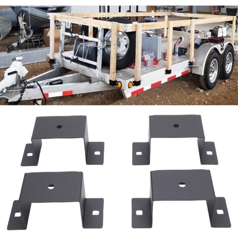 Support de Poteau de Remorque Multifonctionnel en Métal pour Plateaux et Camions 2x4in - KZQ