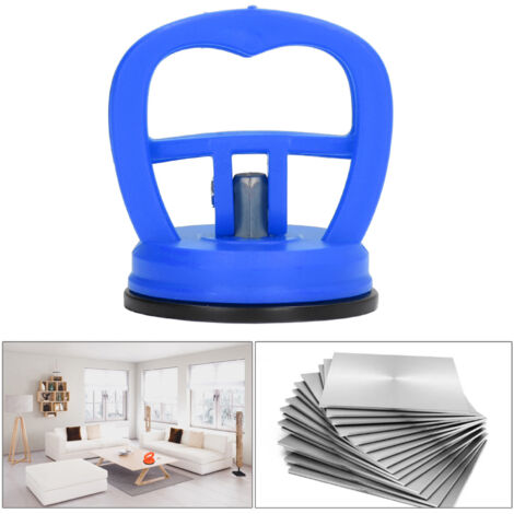 Lot de 2 Mini Ventouses de Réparation pour Carreaux et Verre - Forte Adhérence et Facilité de Manipulation - Bleu - KZQ (1/5)