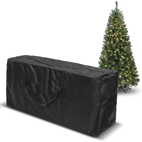 Grand Sac de Rangement Extérieur avec Fermeture Éclair et Poignées - 210D Oxford Imperméable Anti-Poussière pour Meubles Matelas Coussins Protection Contre Humidité Insectes Noir - KZQ (1/3)