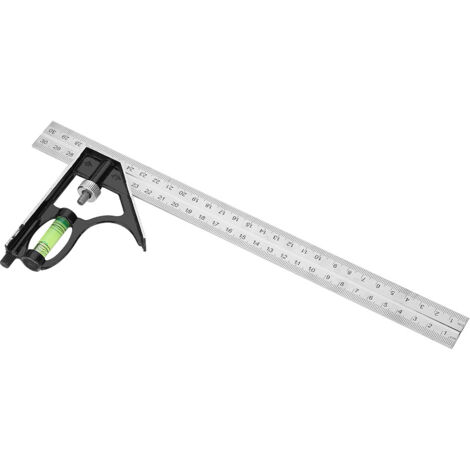 Règle Combinée d'Équerre et de Niveau pour Mesures Précises - Outil de Marquage et de Tracé -KZQ (1/5)