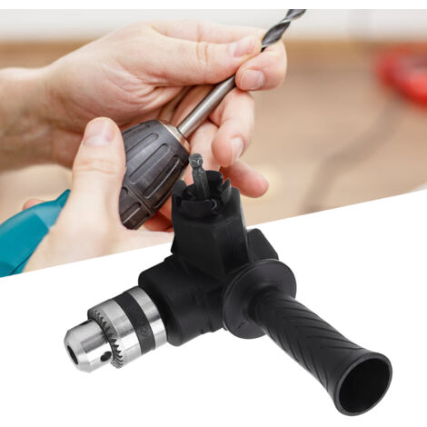 Angle de Perçage 90 Degrés Adaptateur de Prolongation pour Foreuse Accessoire Convertisseur Tête d'Angle Support de Perçage -KZQ (1/5)