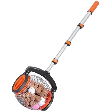 Ramasseur de Noix Multifonctionnel pour Jardin Outils de Récolte Facile pour Noix et Marrons Roulant KZQ