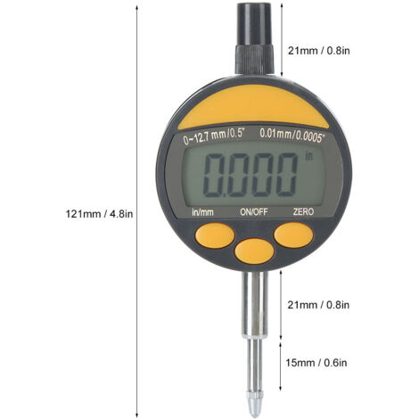 Étui de Précision Numérique 0-12,7mm avec Affichage Électronique pour Mesure Haute Précision 0,01mm Inclus Batterie - KZQ
