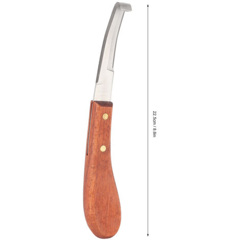 Couteau D'équarrissage Double Tranchant pour Sabot de Cheval Outil de Soins Équin Droit - KZQ (1/5)