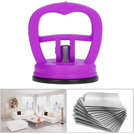 Lot de 2 Mini Ventouses de Réparation pour Carreaux et Verre Forte Adhérence Violet-KZQ (1/5)