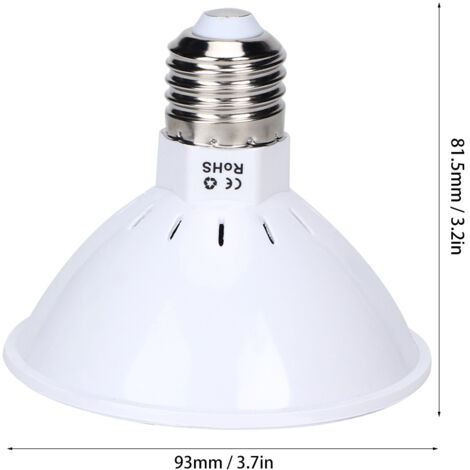 200 LED Ampoule E27 30W Lumière de Croissance pour Plantes Succulentes et Fleurs Éclairage Complémentaire Rouge 166 Bleu 34 85-265V-KZQ