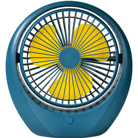Ventilateur Mini USB Rechargeable Silencieux pour Bureau - Bleu Foncé AUTRES (1/2)