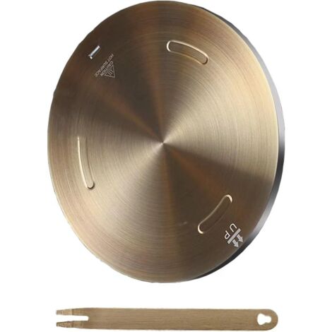 Plaque Diffuseur de Chaleur 28 cm en Acier Inoxydable pour Cuisinière Électrique Gaz Verre Convertisseur Induction Poignée - AUTRES (1/4)