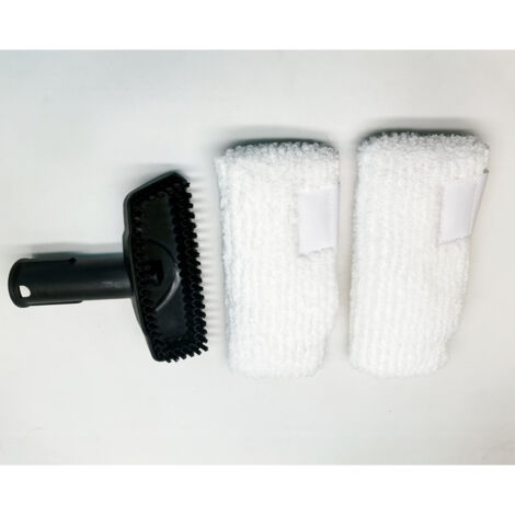 Nouveau Modèle Accessoires Karcher Série SC Housses Vapeur Velours Bouclé 2 Pièces Rectangulaires + Brosse à Main - AUTRES (1/4)