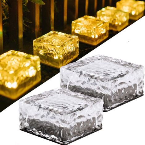 2 pc Lampes Solaire Jardin Extérieur, Étanches pour Allée Patio Pont, Éclairage Décoratif Automatique-AUTRES