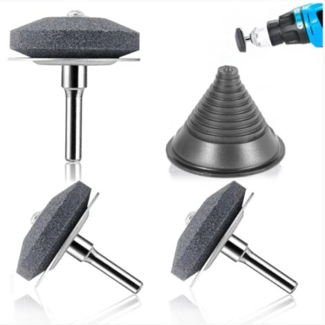 Affuteur Lame Tondeuse Gazon Universel Multi-pointu Rotatif Aiguiseur Compatible Toutes Perceuses Électriques et Manuelles - AUTRES (1/4)
