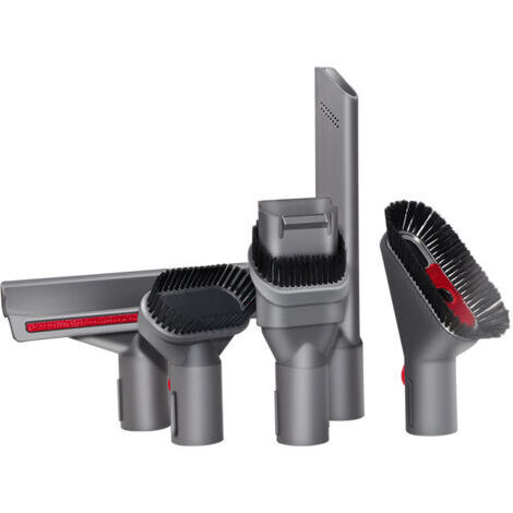 Ensemble d'Accessoires 5 Pièces pour Aspirateur - 3 Brosses et 2 Têtes d'Aspiration, Compatible V7 V8 V10 V11, Idéal pour Sol, Matelas et Plafond (Gris) - AUTRES (1/5)