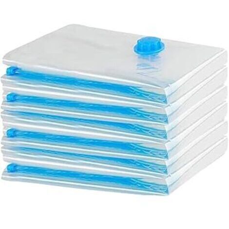 Sacs de rangement sous vide 6x Taille S (60x40cm) - Réutilisables pour vêtements et matelas (1/4)