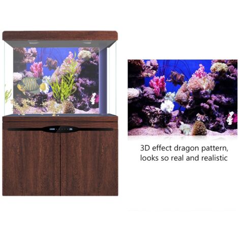 Décoration de Fond d'Aquarium en PVC 122x61cm - Paysage Naturel pour Aquarium - AUTRES (1/5)