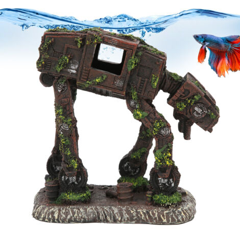 Décoration Aquarium Créative en Résine - Robot Chien pour Aménagement de Paysage Aquatique - AUTRES (1/5)