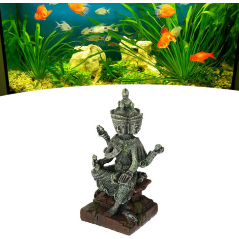 Décoration de Bac à Poissons Zen avec Statue de Bouddha Cambodgien pour Ambiance Apaisante - Pièce Ornamentale et Abri pour Poissons -AUTRES (1/5)