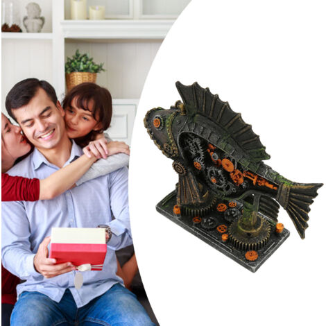 Décoration Aquarium Créative Robot Transformable avec Accessoires Sci-Fi - Idée Cadeau Originale pour Aménagement de Terrarium - AUTRES (1/5)