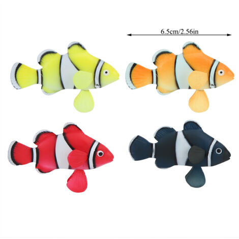 Poissons Clowns Artificiels Fluorescents pour Aquarium Décoration de Nuit en Plastique Mouvement Réaliste Lot de 4-AUTRES (1/5)
