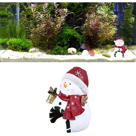Décoration Aquarium Noël Figurines Paysage Nain Père Noël Bonhomme de Neige-AUTRES (1/5)
