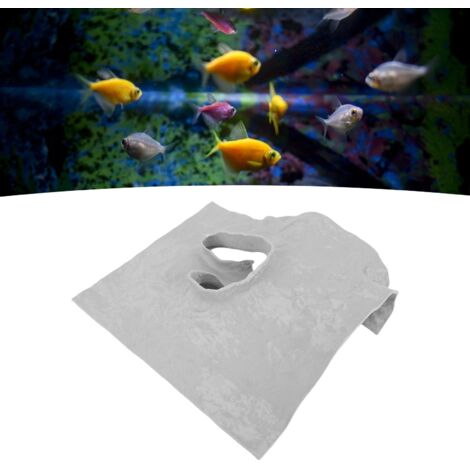 Abri Décoratif Aquarium 3D Imprimé pour Poissons et Reptiles Grotte Naturelle Grise-AUTRES (1/5)